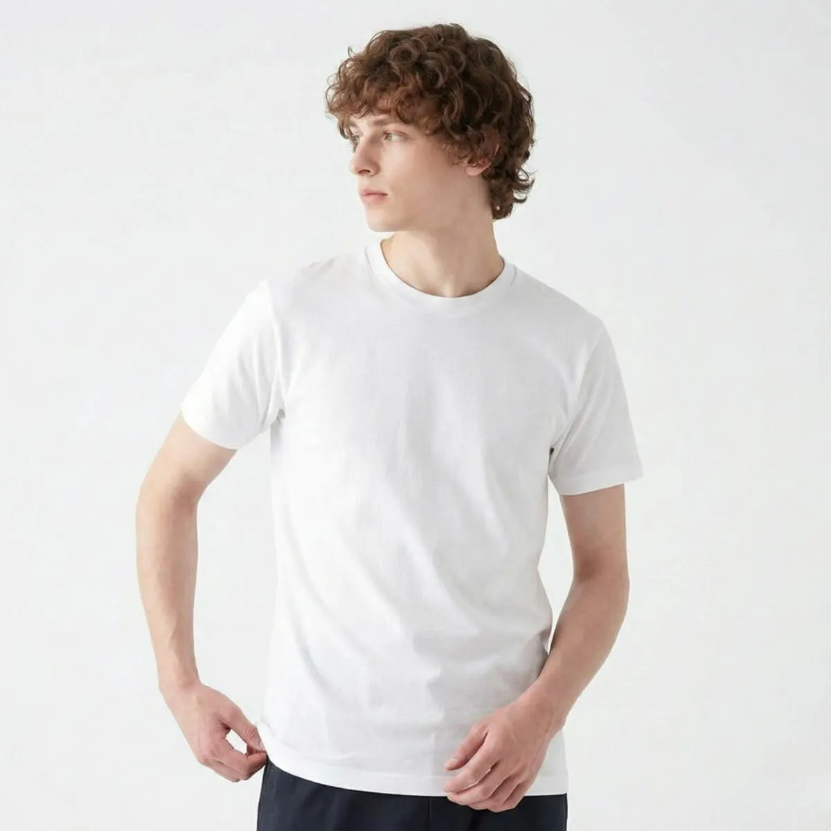 グンゼ やわらか肌着 メンズ 半袖丸首 綿100% 抗菌防臭 M L XL