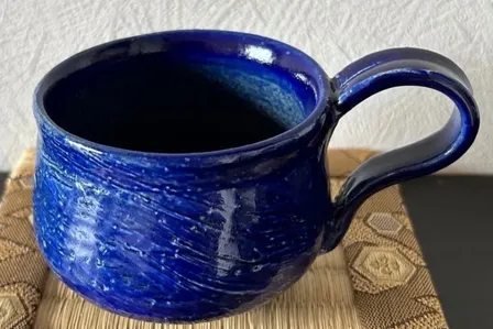 コーヒーカップ(瑠璃) 器 和食器 陶器 受賞作家 手作り 一点物 ⑩