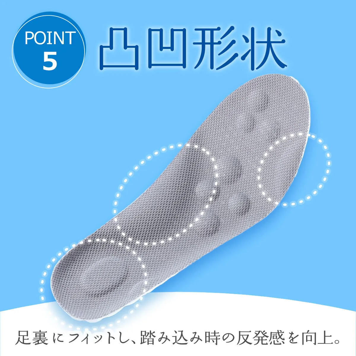 インソール 衝撃吸収 立ち仕事 スポーツ 23〜29cm ホワイト ブラック
