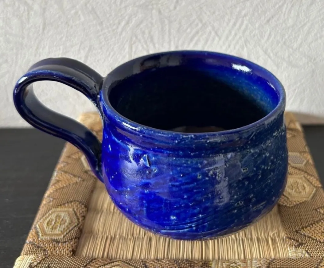 コーヒーカップ(瑠璃) 器 和食器 陶器 受賞作家 手作り 一点物 ⑩