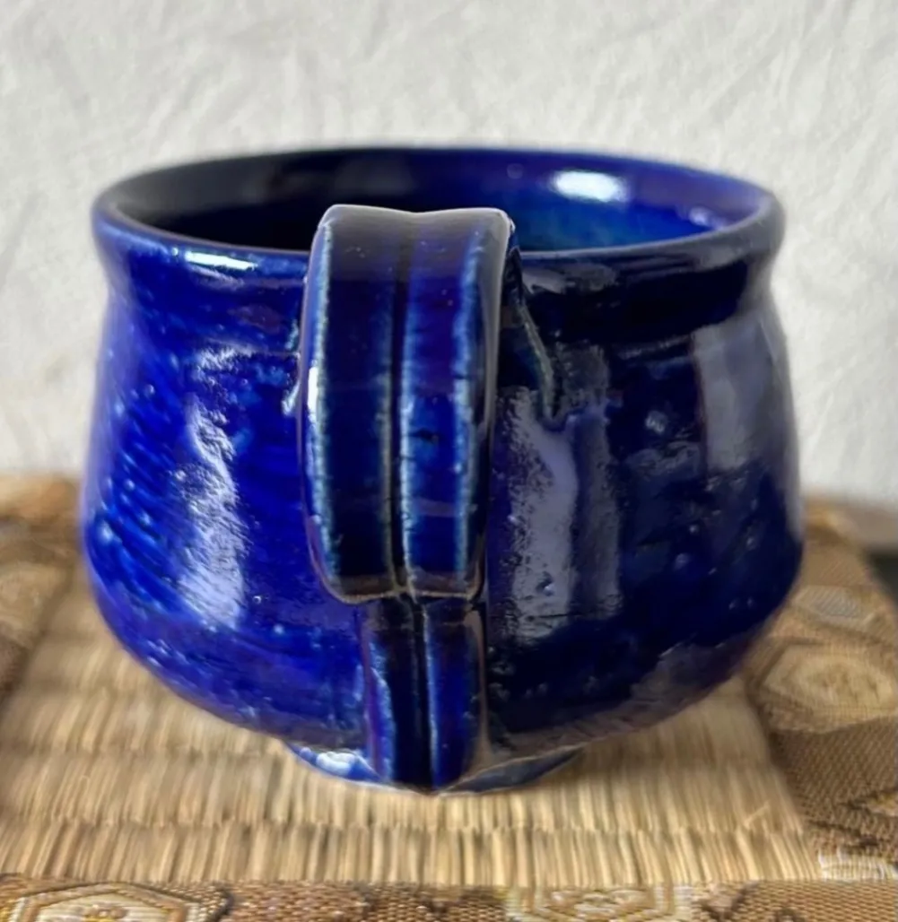コーヒーカップ(瑠璃) 器 和食器 陶器 受賞作家 手作り 一点物 ⑩
