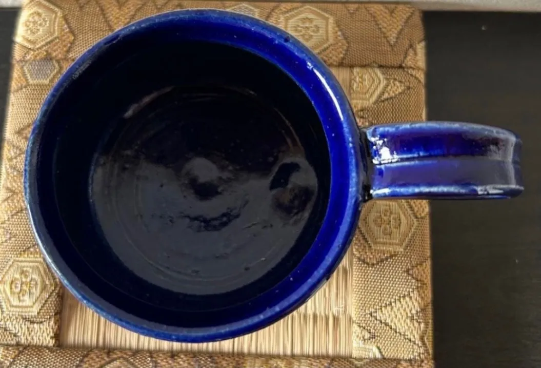 コーヒーカップ(瑠璃) 器 和食器 陶器 受賞作家 手作り 一点物 ⑩