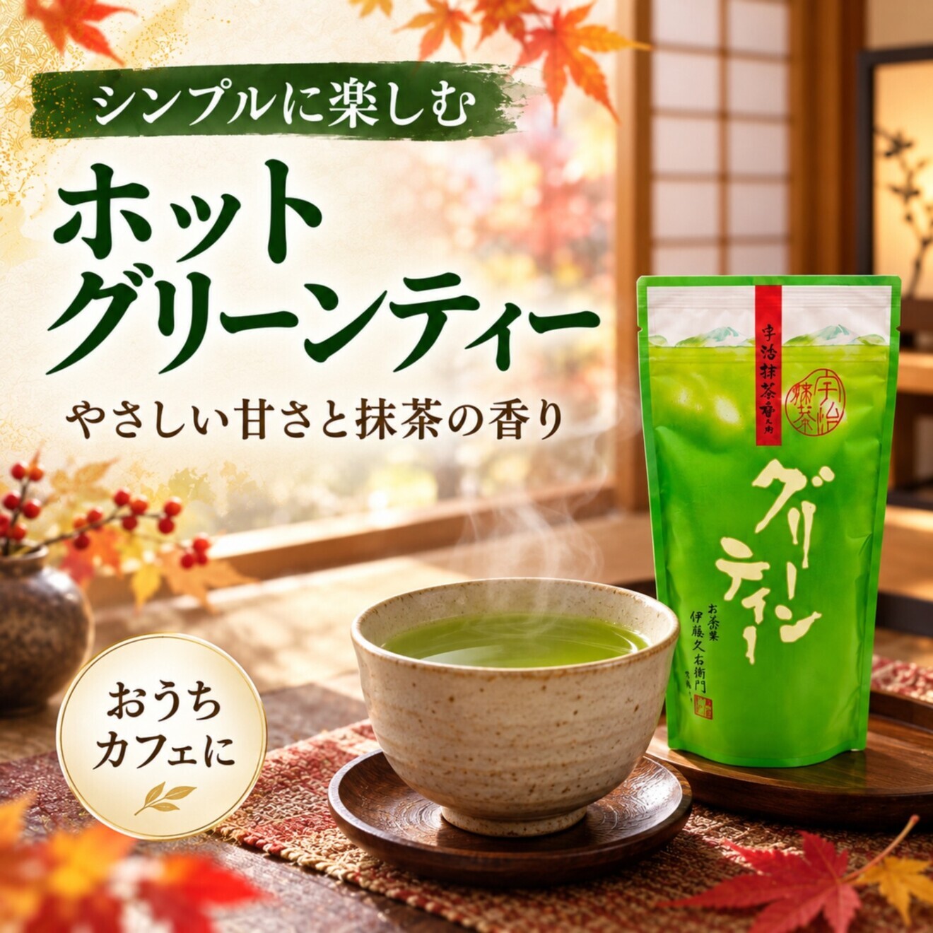 300g大容量】 京都 伊藤久右衛門 宇治抹茶グリーンティー🍵 ホット