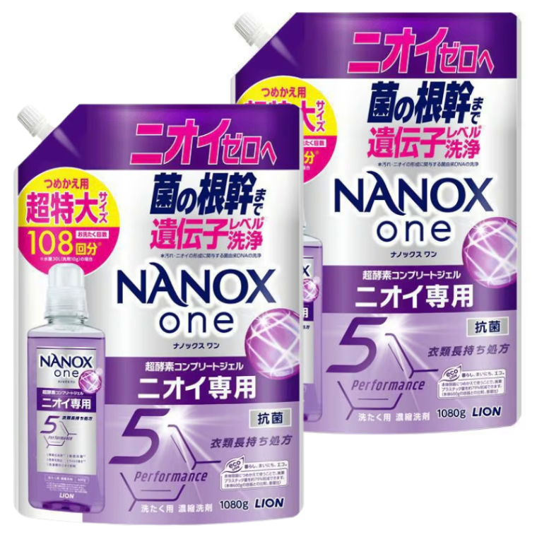 NANOX one(ナノックスワン) ニオイ専用 詰め替え 超特大1080g 2〜6個セット