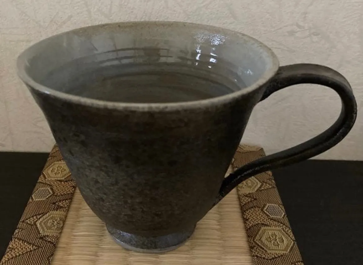 コーヒーカップ(黒蛍) 器 和食器 陶器 受賞作家 手作り 一点物 ⑪