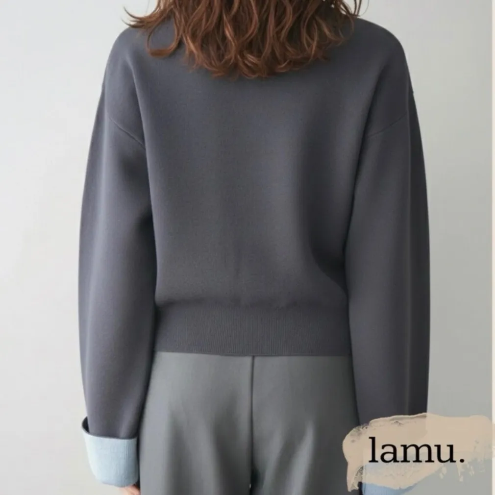 稼祭🔥DoubleFaceColor AccentCardigan|ダブルフェイスニットカーディガン
