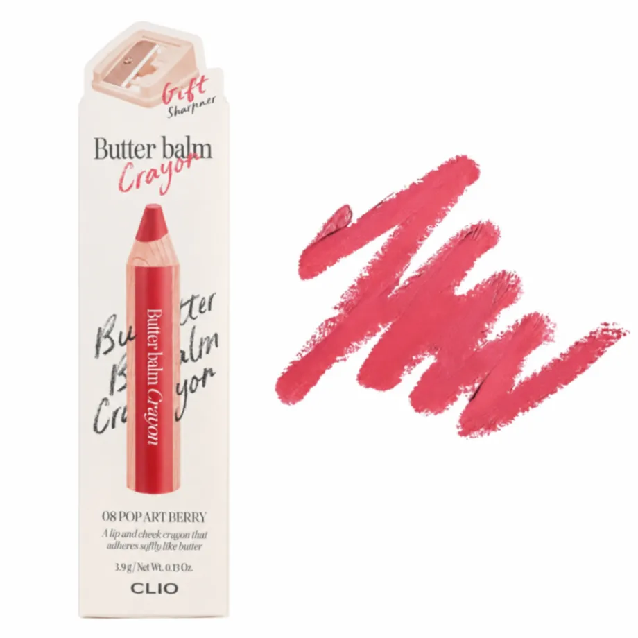 【選べる3色】CLIO クリオ　バターバームクレヨン　リップ　チークにも　ポイント消化歓迎！