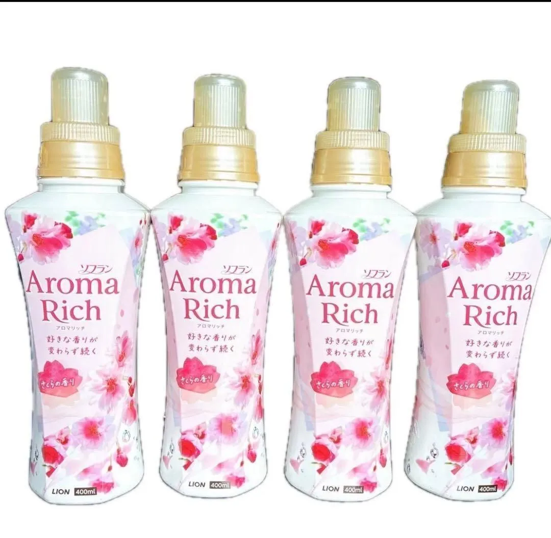 ソフラン アロマリッチ さくらの香り 柔軟剤 400ml 4個セット LION ライオン 限定