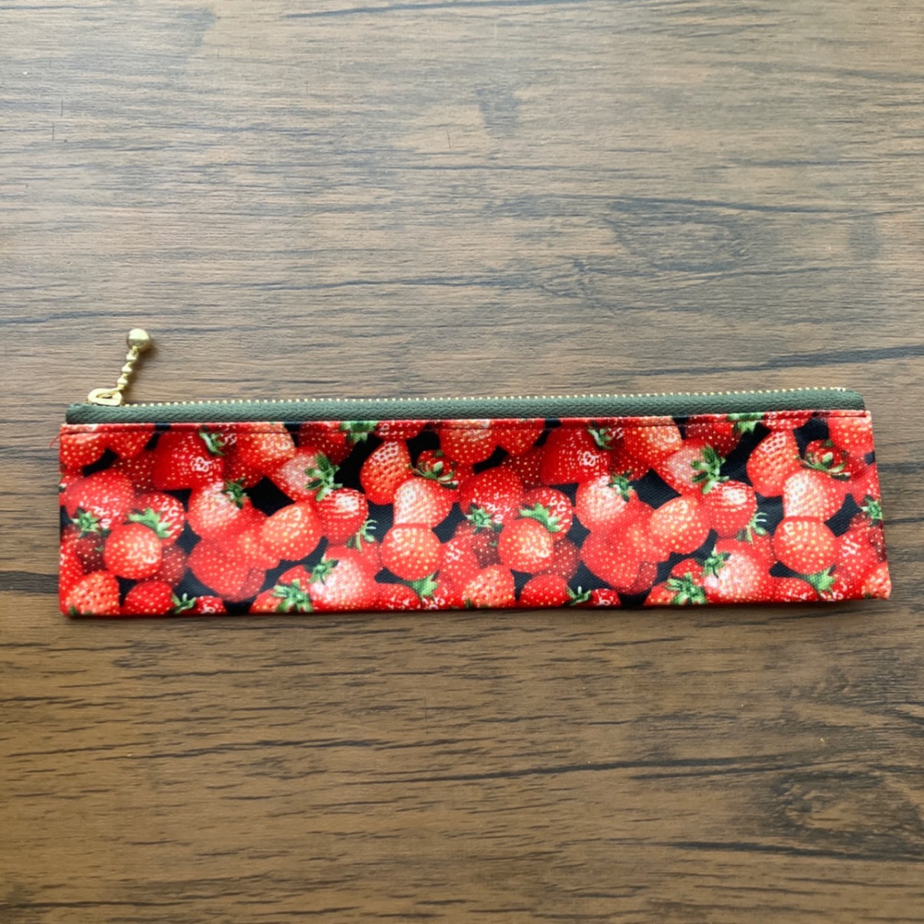 ハンドメイド　軽くてスリムなラミネートペンケース
