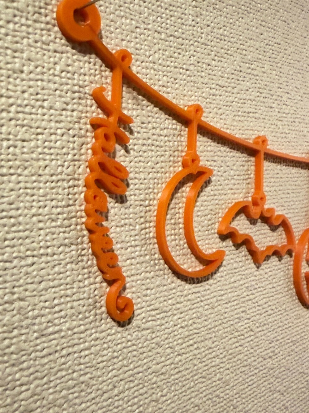 ハロウィン　ウォールアート　ガーランド風　壁　飾り　３色展開　＜オレンジ＞＜パープル＞＜ブラック＞
