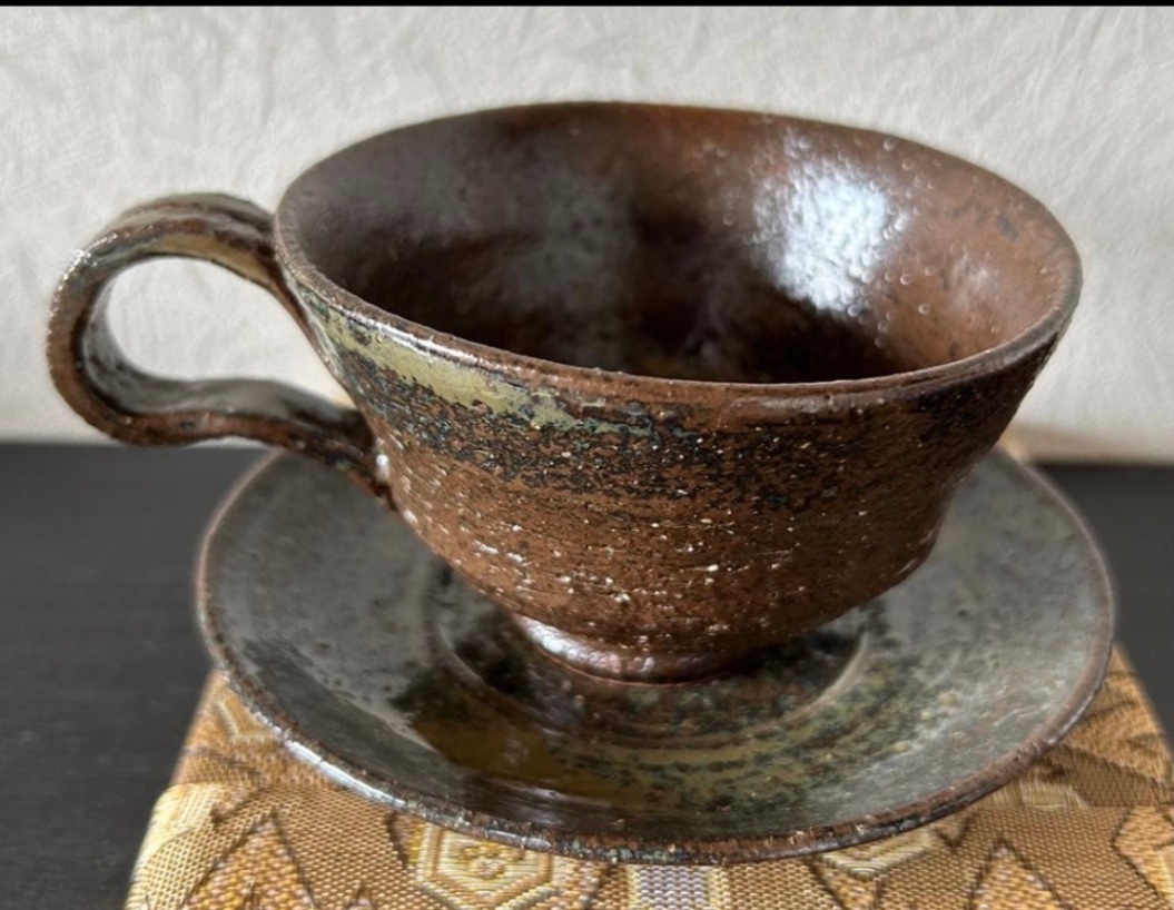 ⑨ コーヒーカップ&ソーサー(ナマコ) 器 和食器 陶器