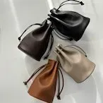 【ハンドメイド】Drawstring Bag｜本革巾着バッグ