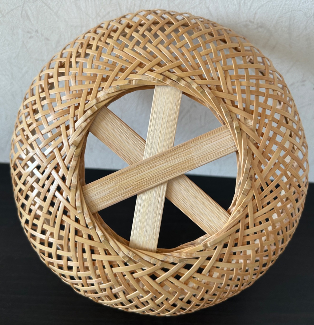 ⑥ 籠 カゴ 25㎝ 国産 真竹【希少生産の日本製竹ザル】