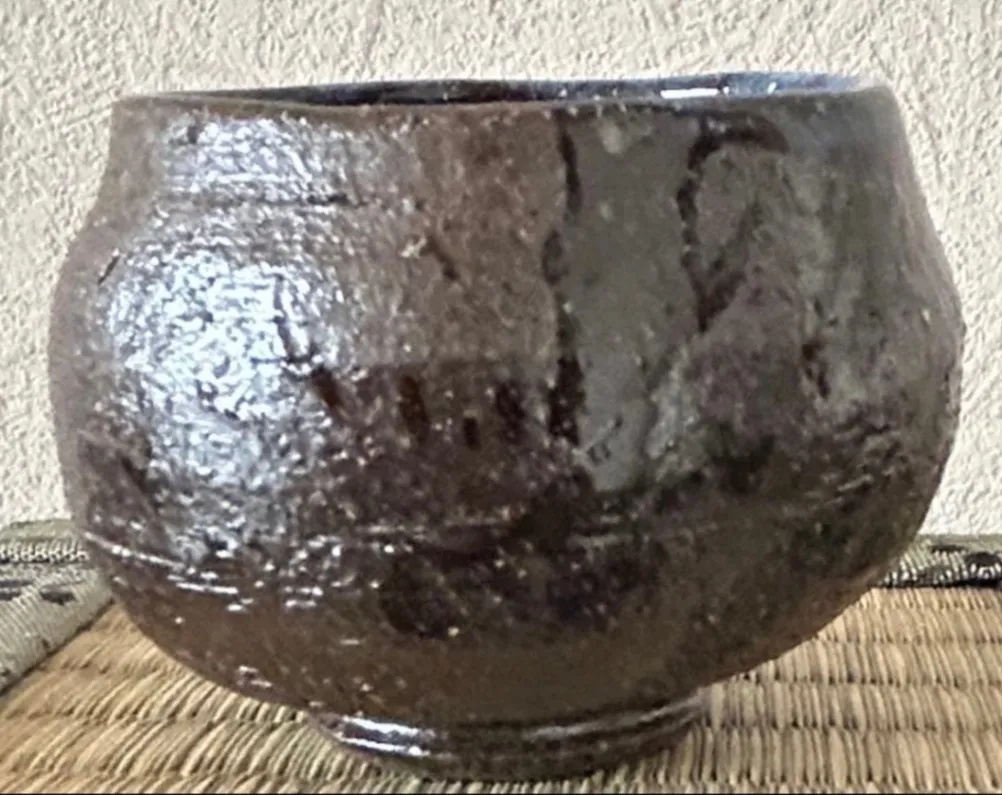ぐい呑み(黒天目) 湯呑み 器 陶器 和食器 受賞作家 手作り 一点物 ㉑