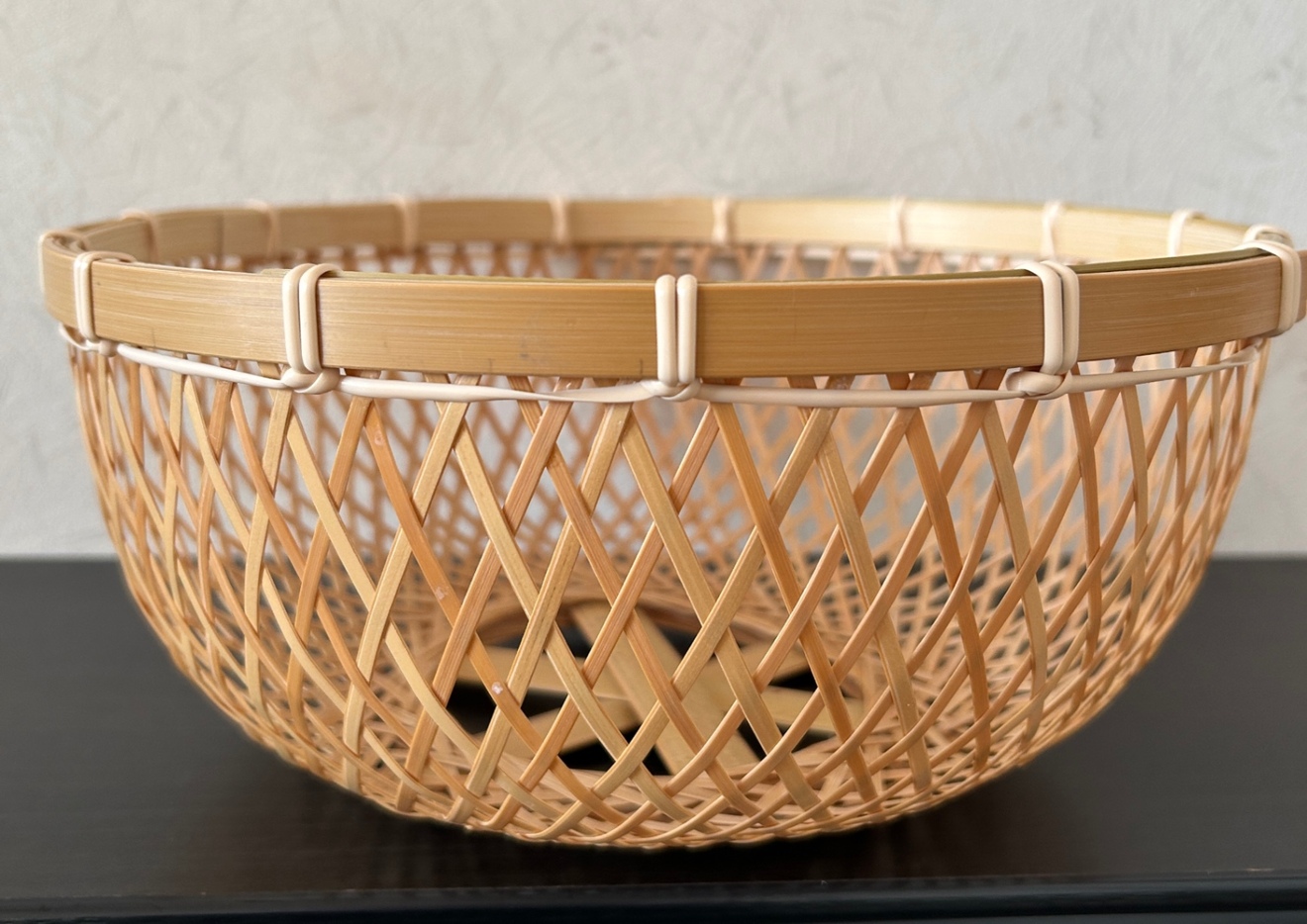 ⑥ 籠 カゴ 25㎝ 国産 真竹【希少生産の日本製竹ザル】