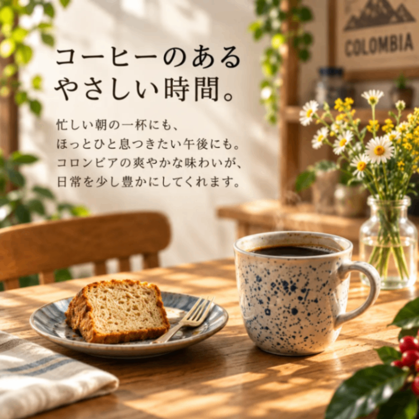 【送料込み】コロンビア コーヒー豆50g｜あさだ珈琲