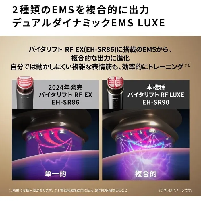 【予約/3年保証】Panasonic 美顔器 バイタリフト RF LUXE EH-SR90-K