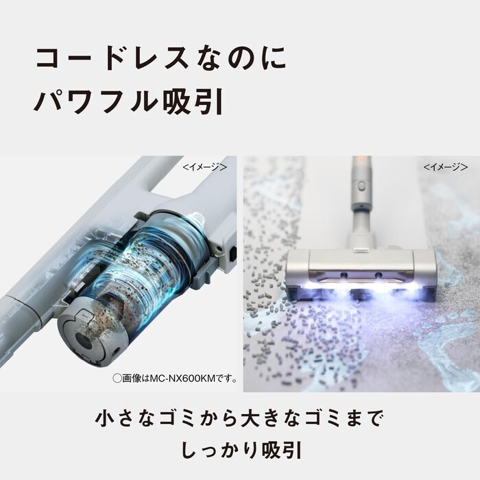 【予約/延長3年保証】Panasonic コードレススティック掃除機 MC-SB60KM-W