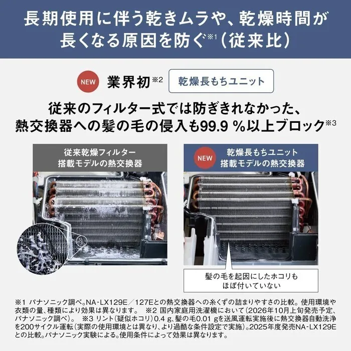 【延長3年保証】Panasonic ななめドラム洗濯乾燥機 NA-LX127FL-W