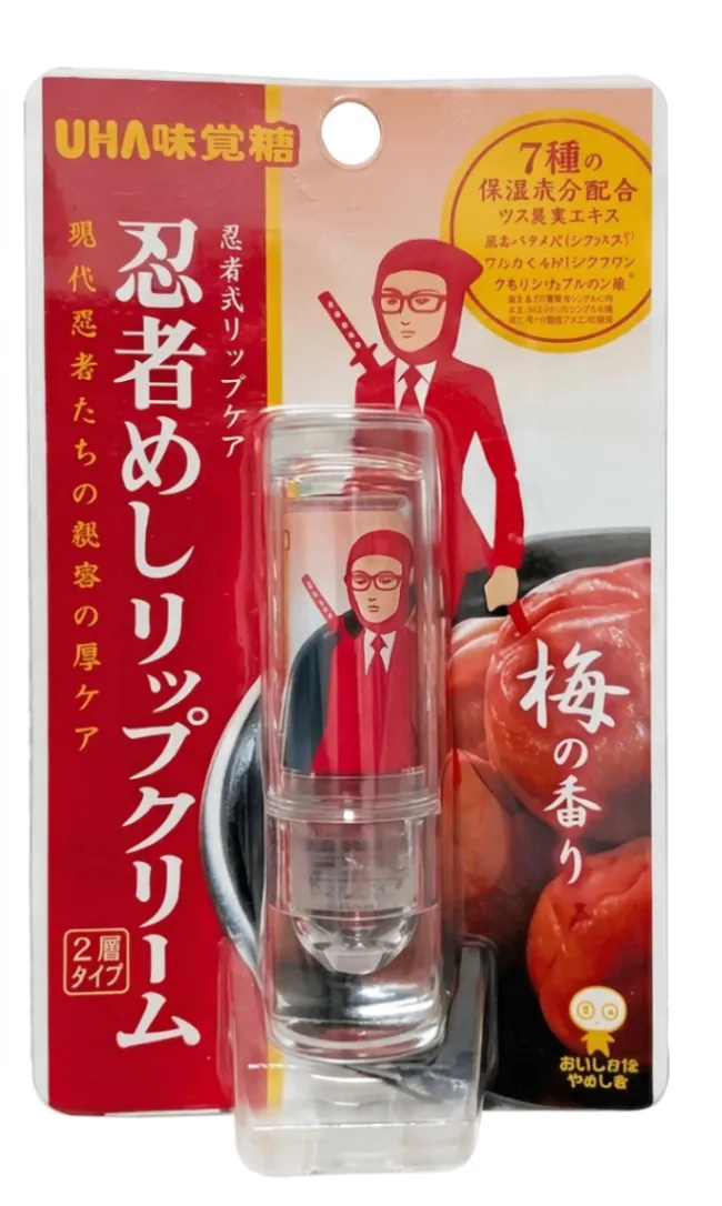 UHA味覚糖　忍者めし　リップクリーム　梅の香り