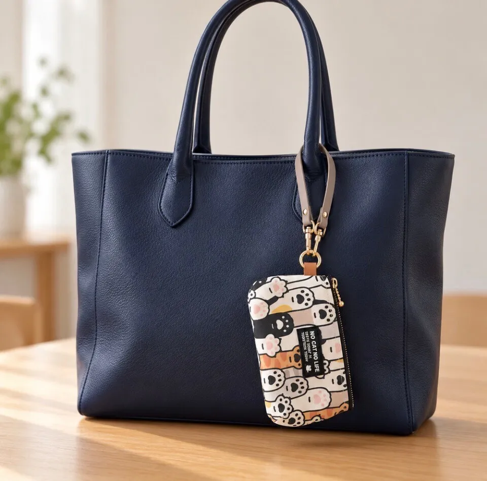 【ハンドメイド】ころりんmini 　猫の手　 カラフル　手のひらサイズ　12cmファスナー