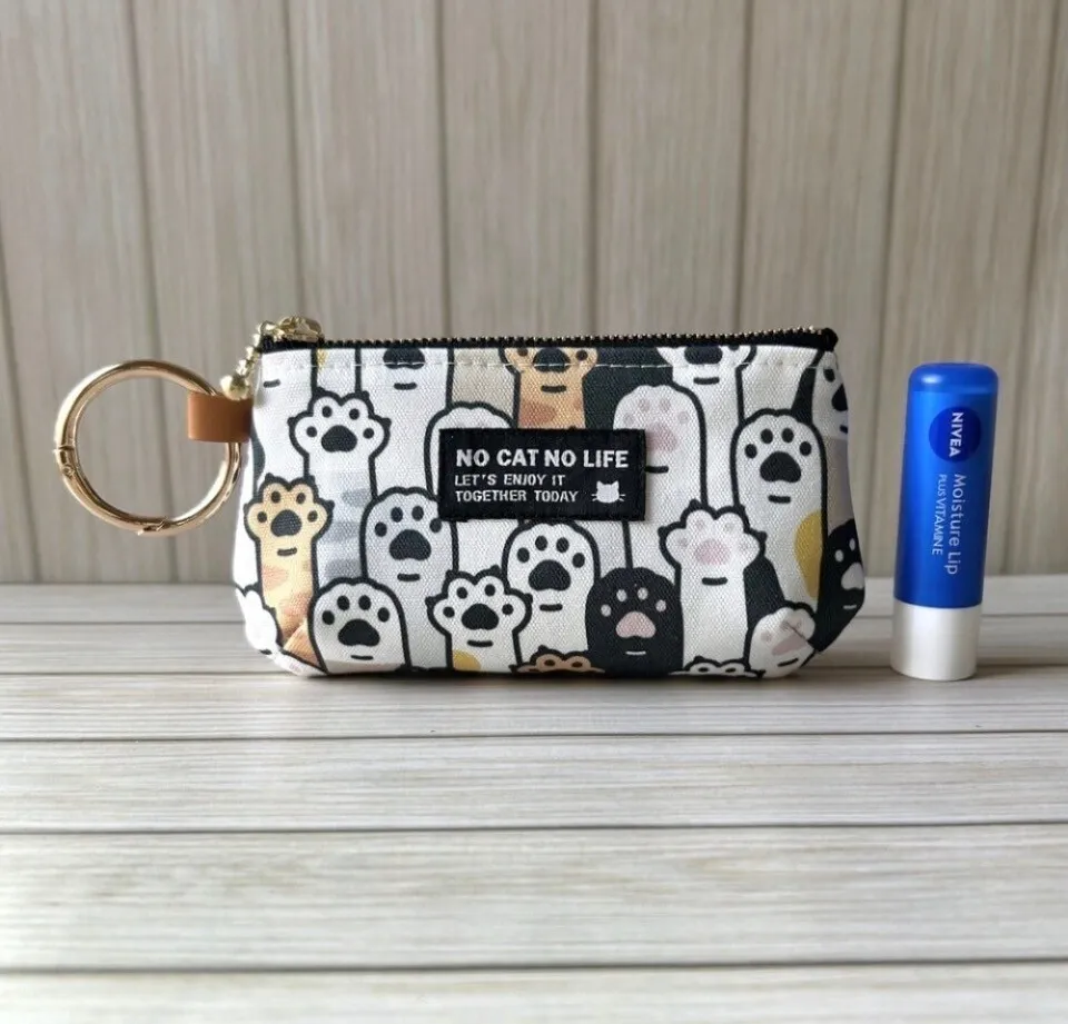 【ハンドメイド】ころりんmini 　猫の手　 カラフル　手のひらサイズ　12cmファスナー