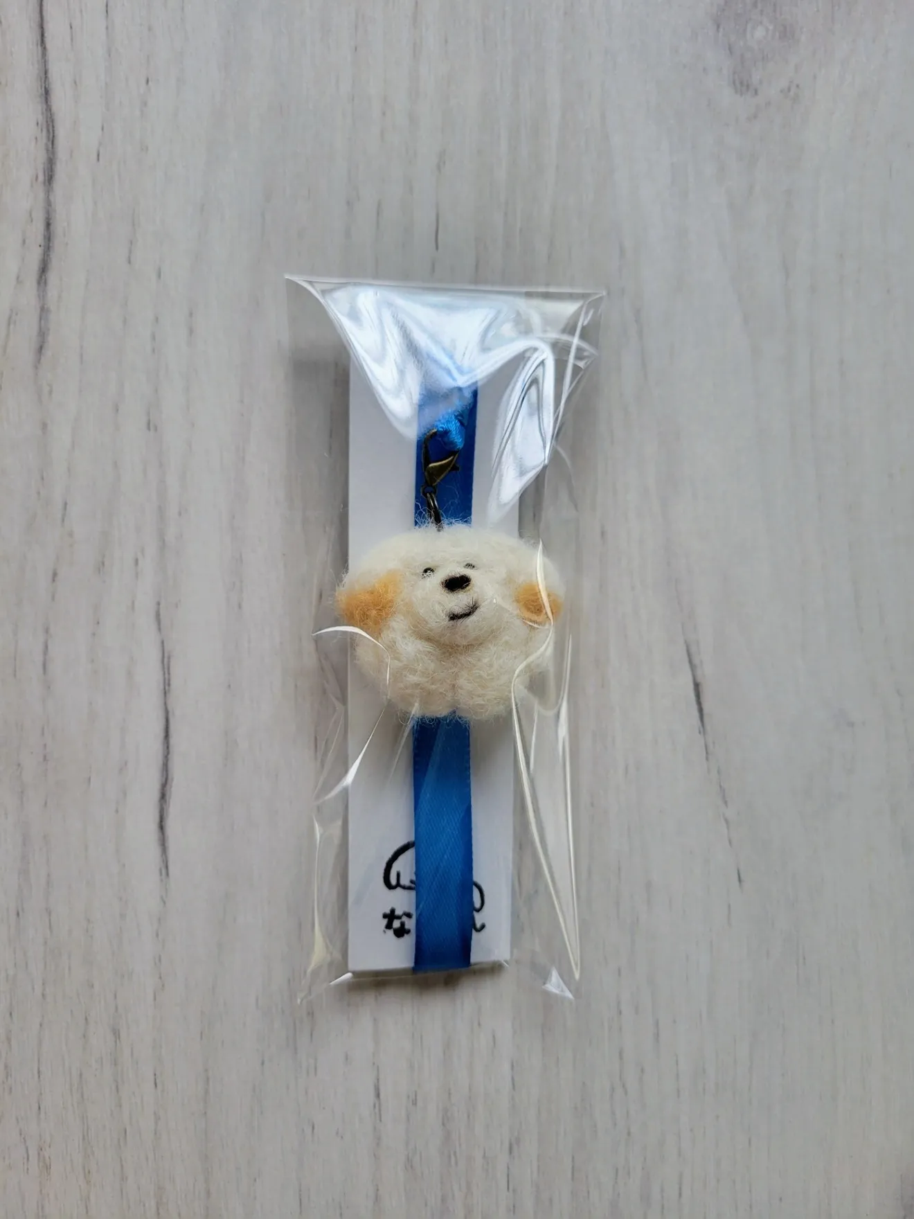 【ハンドメイド】白まめまめ　しおり