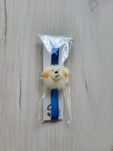 【ハンドメイド】白まめまめ　しおり