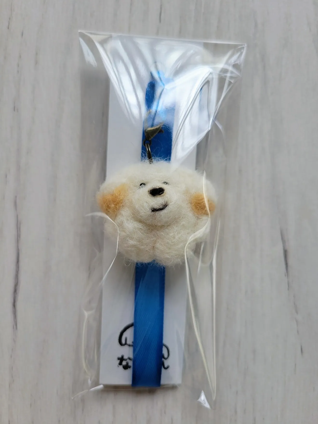 【ハンドメイド】白まめまめ　しおり