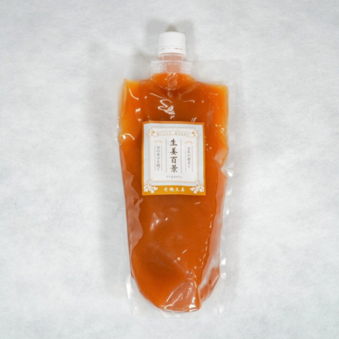 生姜百景 有機生姜シロップ500ml｜有機JAS｜有機レモン・有機みかん｜添加物不使用｜3〜5倍濃縮