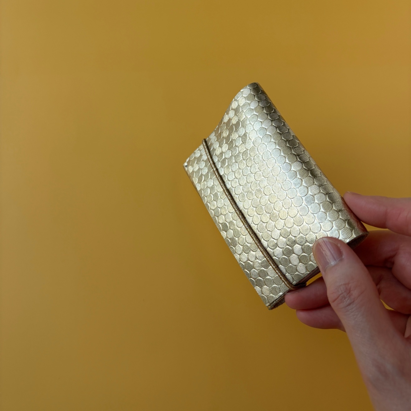 「ミニミニウォレット ゴールド」ミニ財布＆名刺入