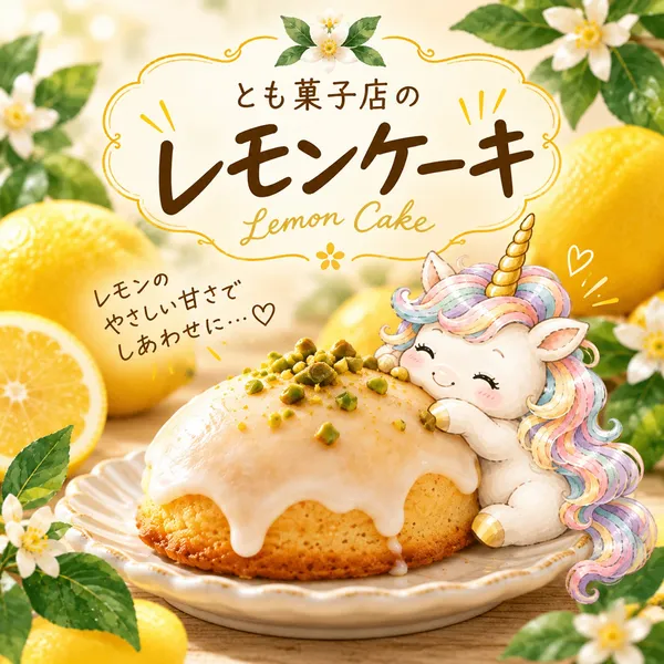 【10/31新宿オフィスでお渡し・ハロウィンに食べよう🎃】ふんわり香るレモンケーキ🍋