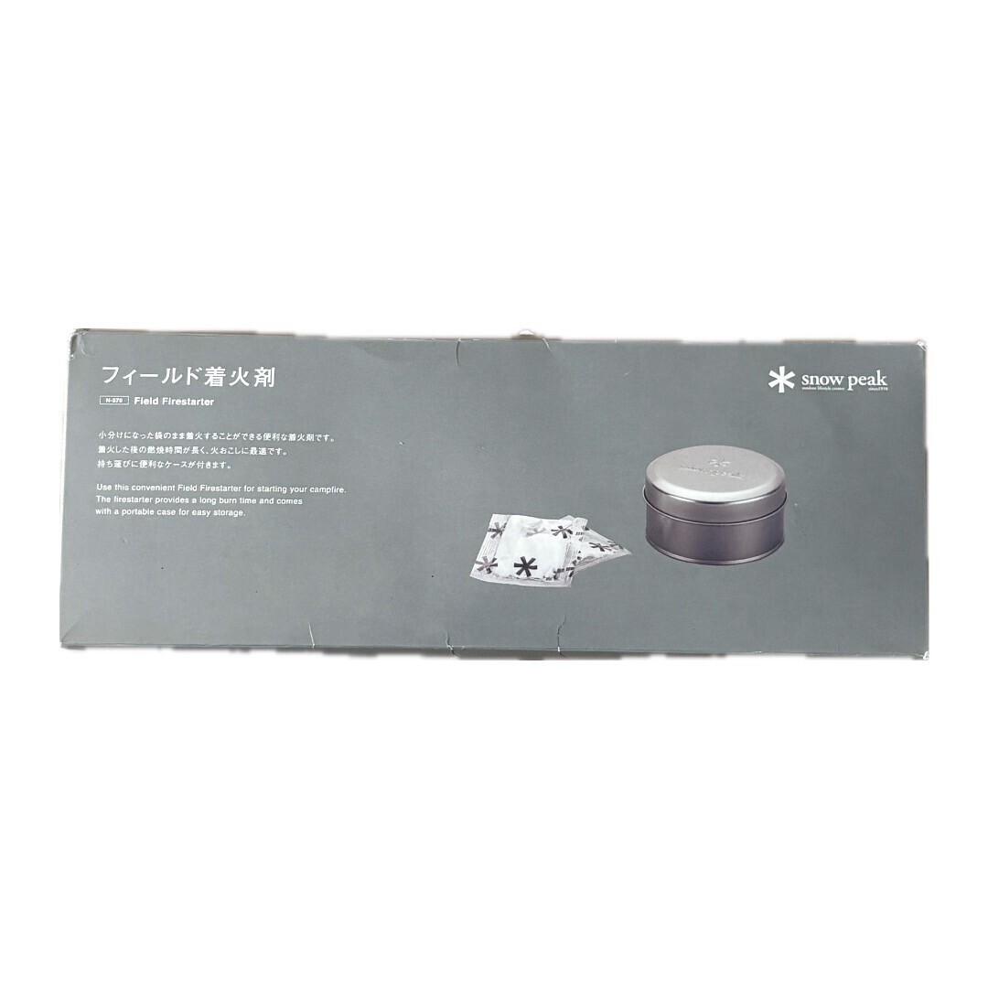 【新品】スノーピーク フィールド着火剤 N-070 50個入 ケース付