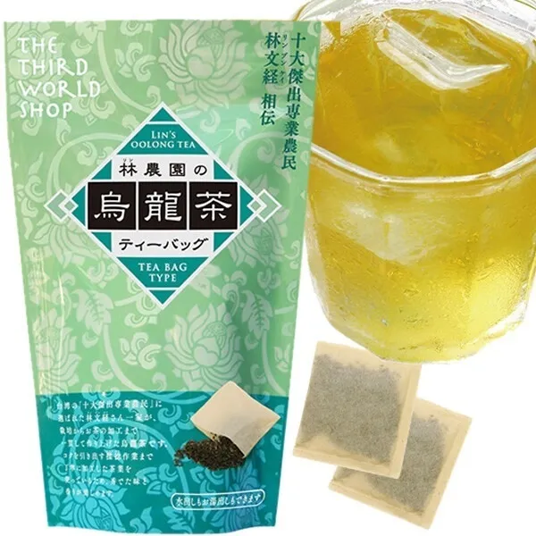 台湾烏龍茶ティーバッグ 5g×12包 1ℓ用 ｜農薬不使用 オーガニック フェアトレード 林農園
