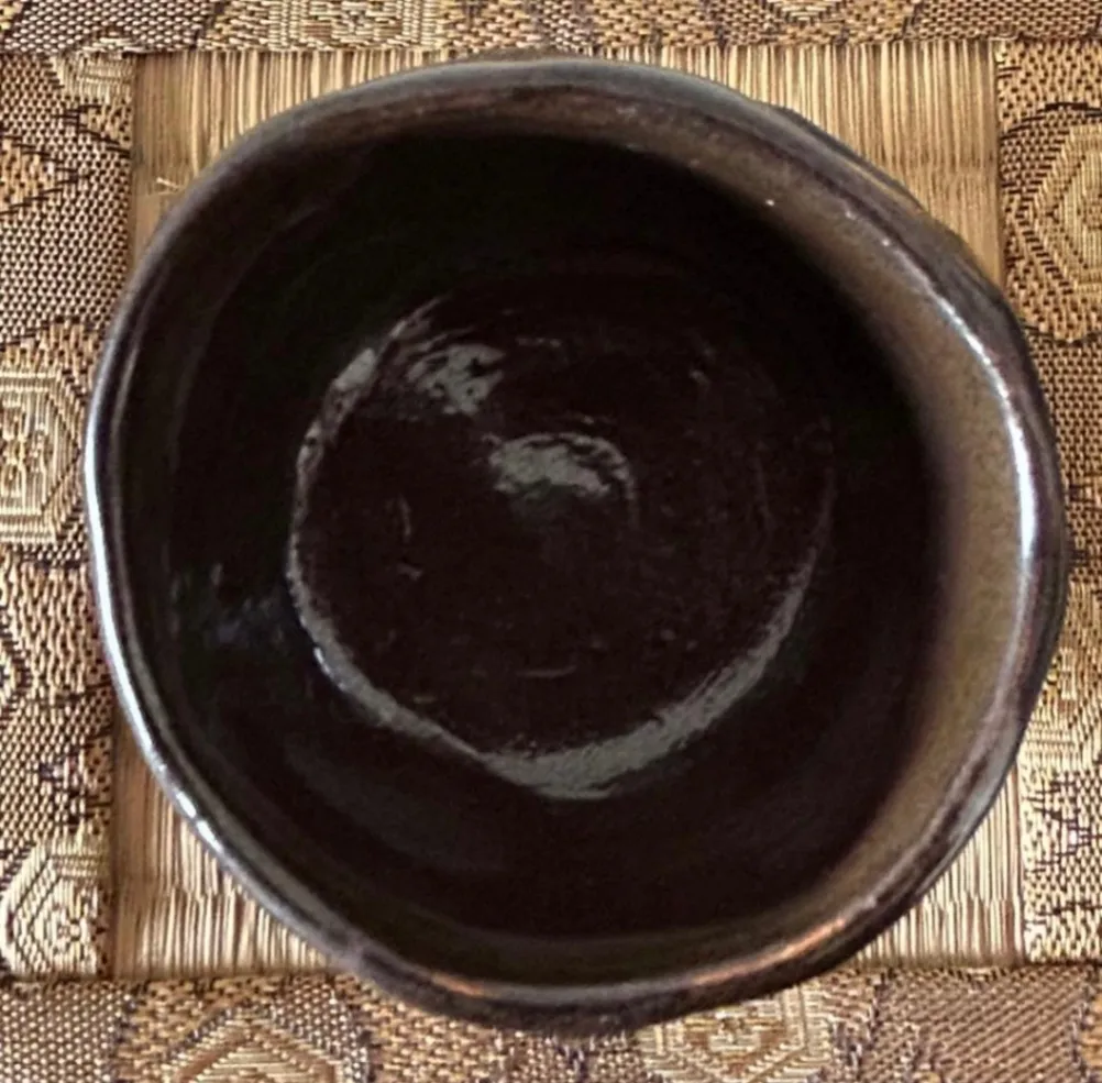 ぐい呑み(窯変油滴) 湯呑み 器 和食器 陶器 受賞作家 手作り 一点物 ⑪