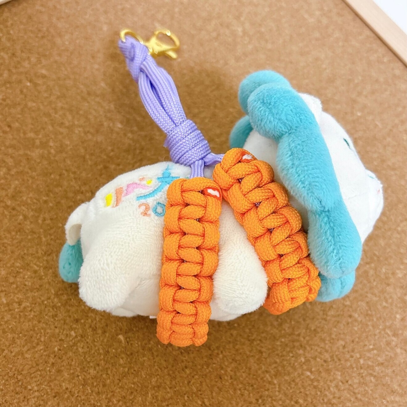ライオンちゃんとお出かけハーネス🧡パラコードキーホルダー