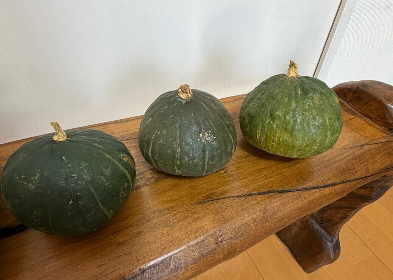 畑からお届け！無農薬・無化学肥料のミニかぼちゃとモロヘイヤのセット