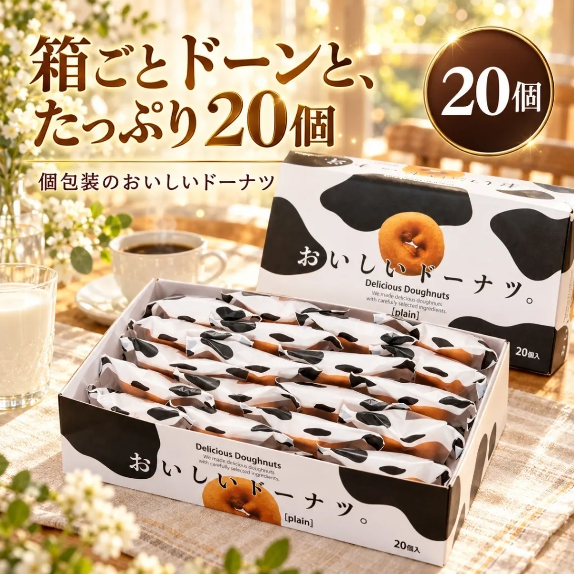 千年屋 おいしいドーナツ 選べる 個包装 プレーン ドーナッツ 揚げドーナツ コストコ お菓子