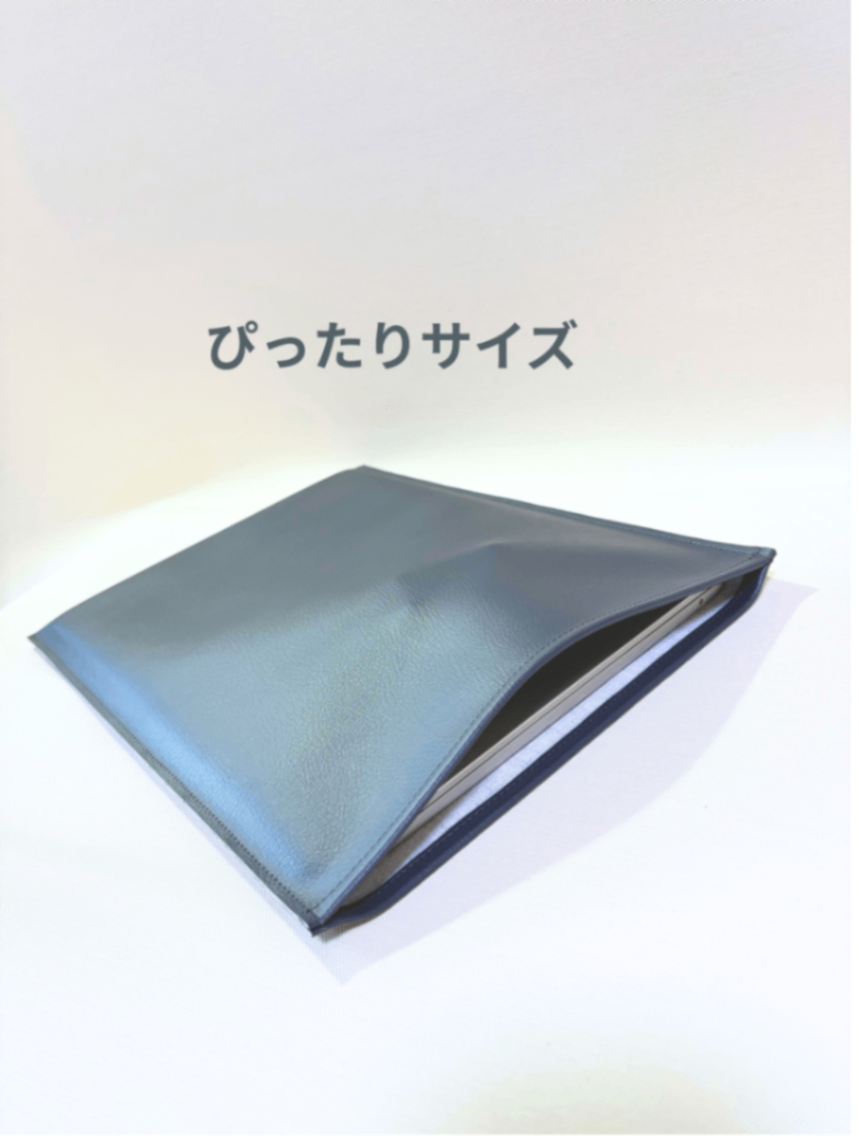 MacBook 13インチ PCケース PVCレザースリーブ 丈夫でかさばらない（グレー）