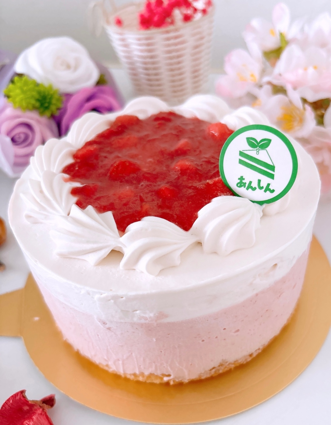 【スマッシュケーキおすすめ】いちごみるくケーキ／アレルギー対応ケーキ