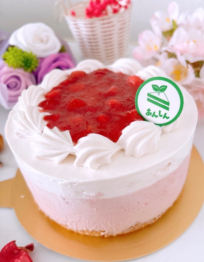 【スマッシュケーキおすすめ】いちごみるくケーキ／アレルギー対応ケーキ