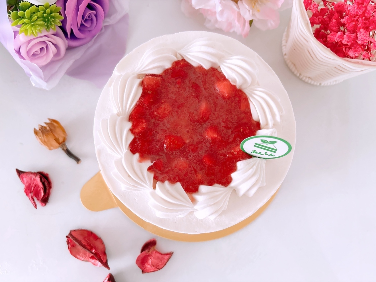 【スマッシュケーキおすすめ】いちごみるくケーキ／アレルギー対応ケーキ