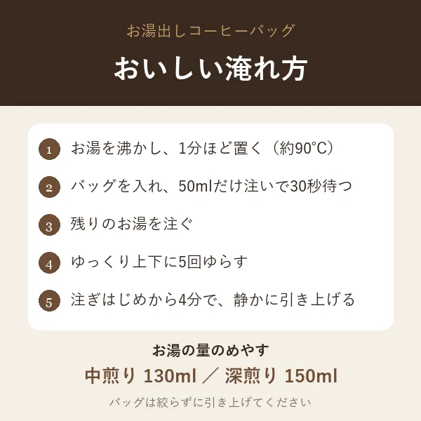 【新商品】焙煎したて おまかせ3種 お湯出しコーヒーバッグ（10g×3個／送料込）