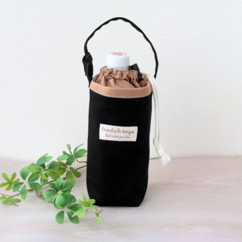 ペットボトルホルダー　カフェオーレ&ブラック　保冷保温機能つき　