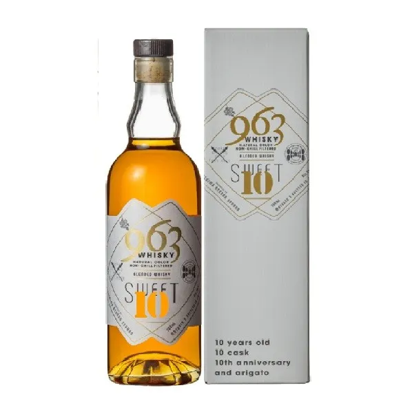 ＊生誕10周年記念ボトル＊963ウィスキー　SWEET 10　ブレンデッドウィスキー【化粧箱付き】