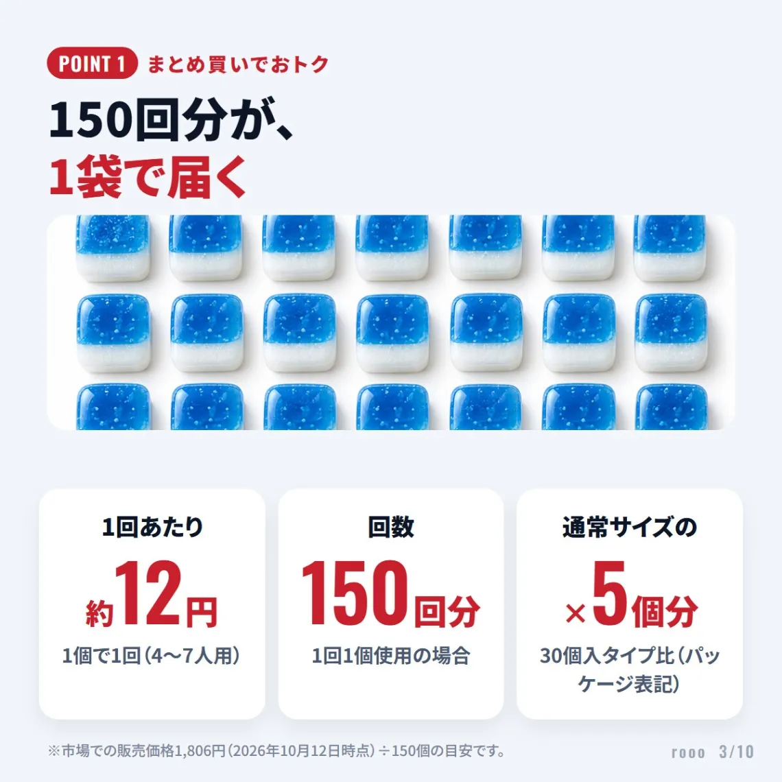 フィニッシュ タブレット 150個入 食洗機用洗剤 パワーキューブ 150回分