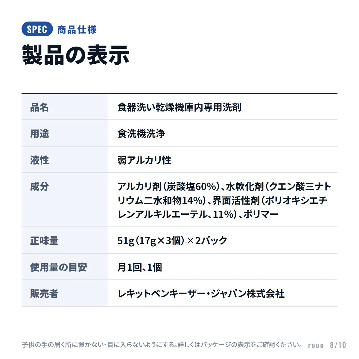 フィニッシュ 食洗機庫内洗浄 6回分 庫内クリーナー タブレット
