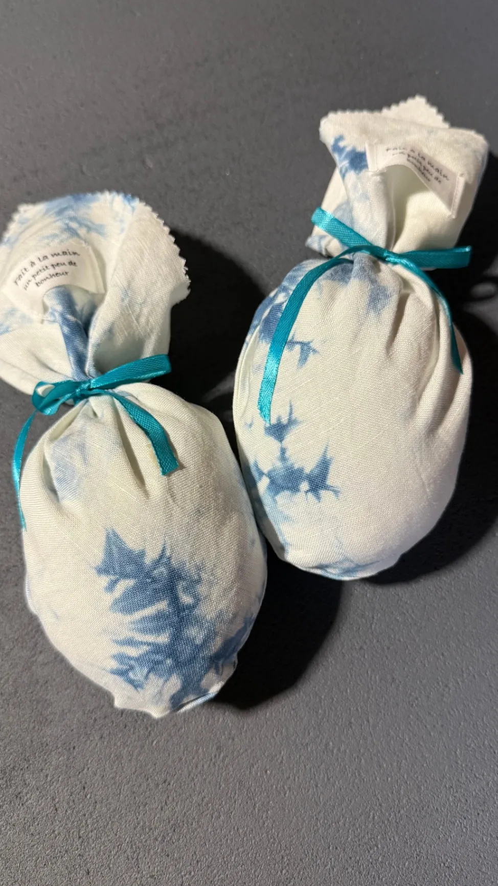 藍染とラベンダーの香るシューズキーパー
🌿 2個セット（1足分）【ハンドメイド】