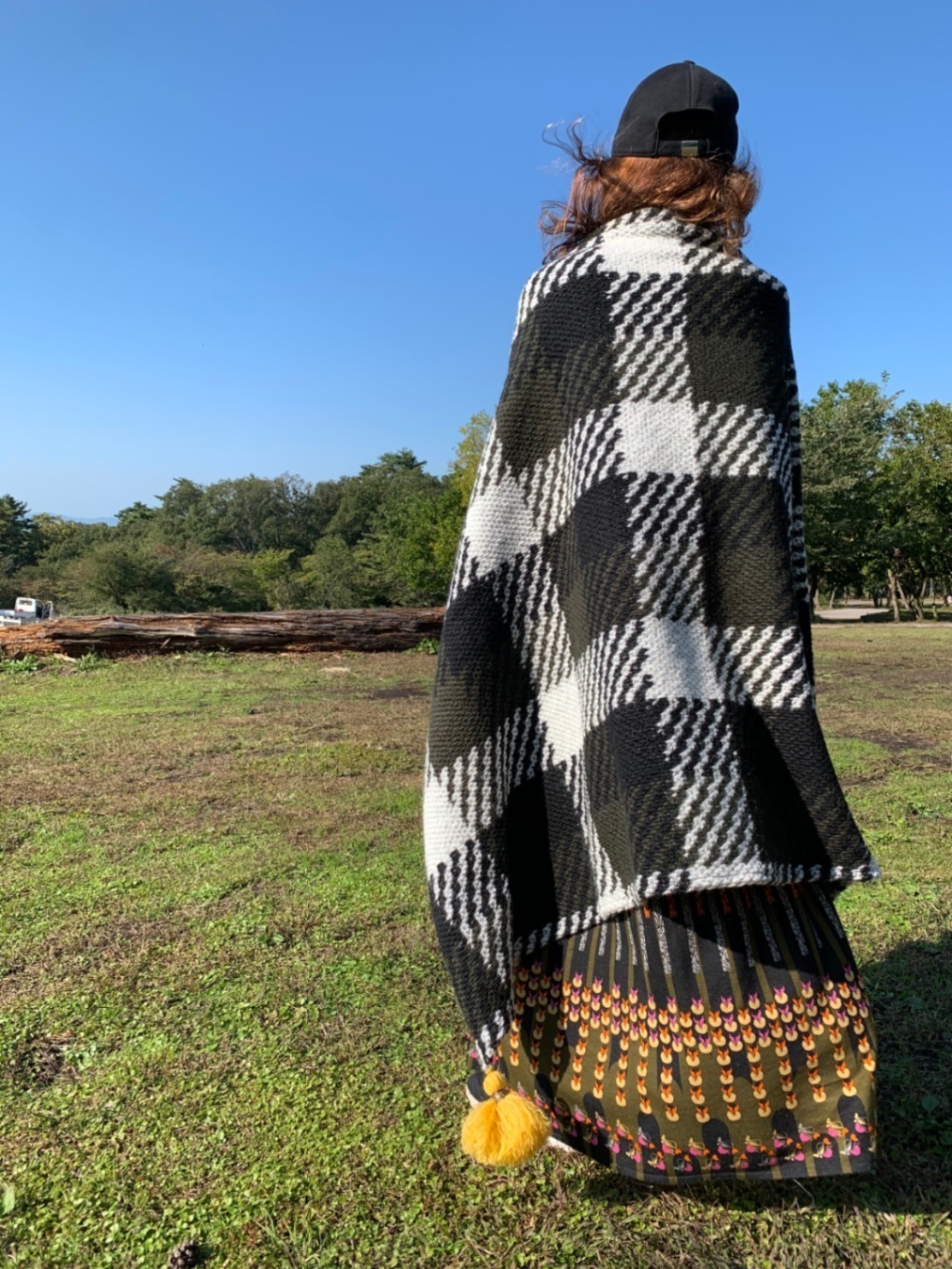 BIGタッセルブランケット/ハーフサイズ