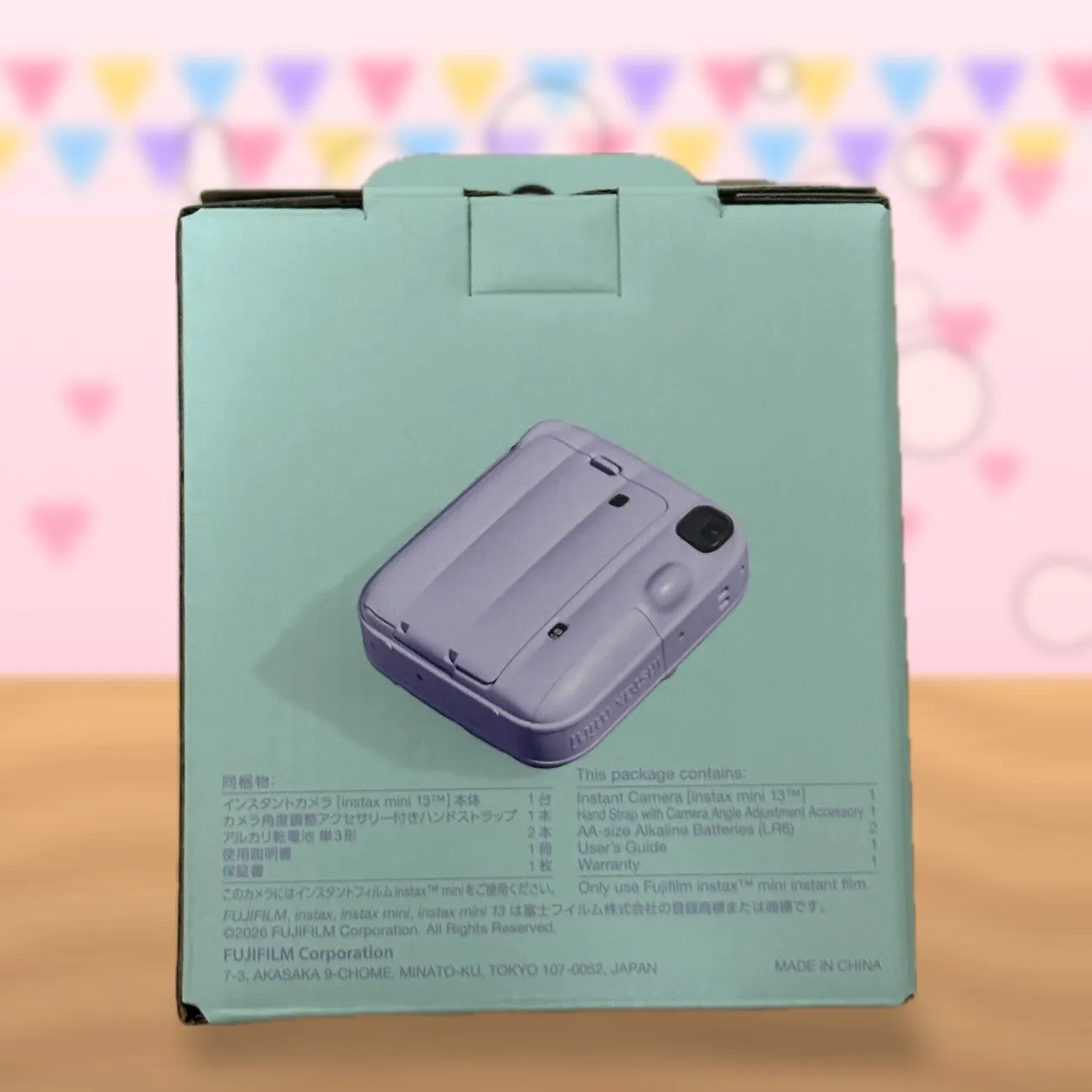 【新品未開封】チェキ instax mini 13 ドリーミーパープル